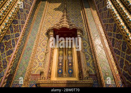 Wat Ratchabophit tempio a Bangkok, in Thailandia. Foto Stock