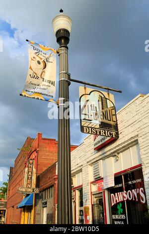 Storico quartiere della 4th Avenue, Birmingham, Alabama, Stati Uniti Foto Stock