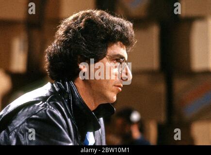 Attore/scrittore/regista Harold Ramis apparso al Comic Relief benefit di Los Angeles negli anni '80 Foto Stock