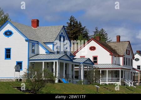 Degli ufficiali di fila, Fort Seward, Haines, Lynn Canal, Alaska, STATI UNITI D'AMERICA Foto Stock