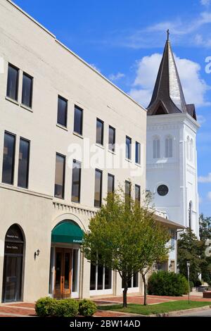 Prima chiesa metodista unita, Randolf Avenue, Huntsville, Alabama, Stati Uniti Foto Stock