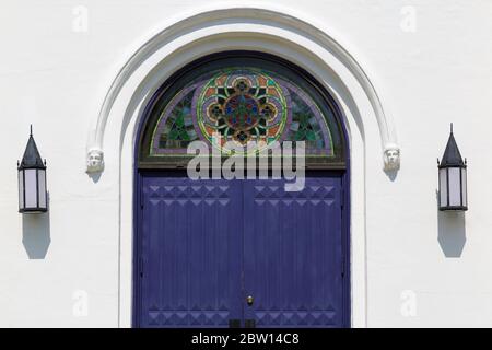 Prima chiesa metodista unita, Randolf Avenue, Huntsville, Alabama, Stati Uniti Foto Stock