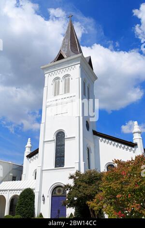 Prima chiesa metodista unita, Randolf Avenue, Huntsville, Alabama, Stati Uniti Foto Stock