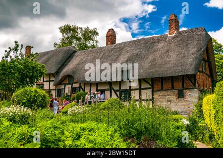 Anne Hathaway's Cottage in Stratford-upon-Avon. Foto Stock