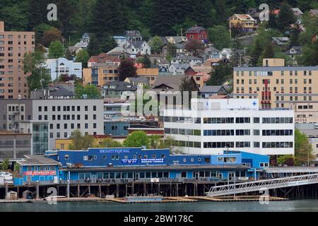 Il centro di Juneau, Alaska, STATI UNITI D'AMERICA Foto Stock