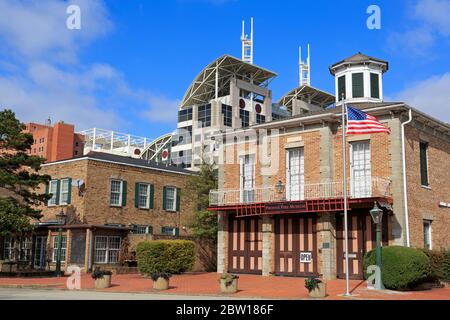 Phoenix Fire Museum, Mobile, Alabama, STATI UNITI D'AMERICA Foto Stock