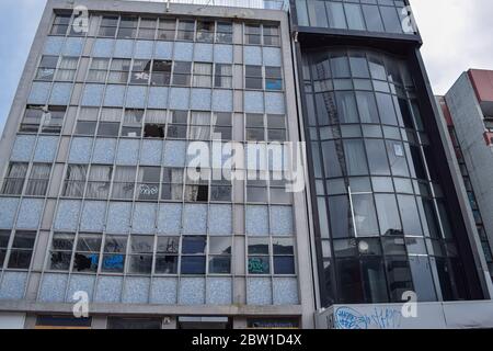 CITTÀ DANNEGGIATA CHRISTCHURCH, NUOVA ZELANDA DOPO UN TERREMOTO, NOVIEMBER, 2017 Foto Stock