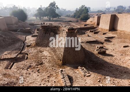 Sito archeologico di Harappa, civiltà Harappan, civiltà Indo Valley, Distretto Sahiwal, Provincia di Punjab, Pakistan, Asia meridionale, Asia Foto Stock