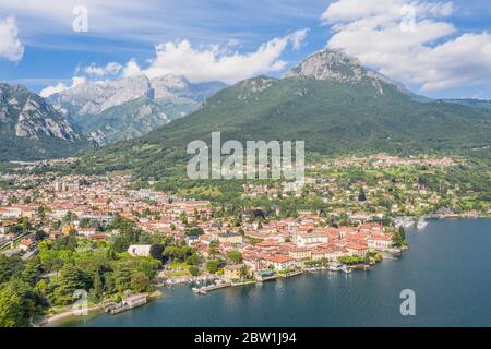 Villaggio di Mandello del Lario, Lago di Como. Italia Foto Stock