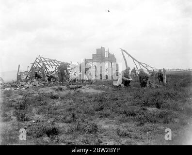 Cani da addestramento alla War Dog's Training School di Lyndhurst. 26 aprile 1919 Foto Stock