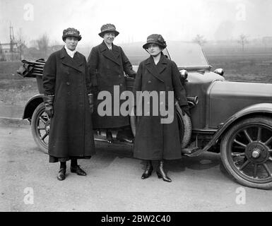 Driver di W.R.N.S. Auto. 16 marzo 1918 Foto Stock