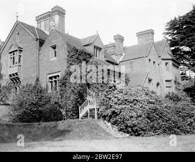 Chartwell, la nuova casa di MR Churchill a Westerham, Kent. 1 ottobre 1922 Foto Stock