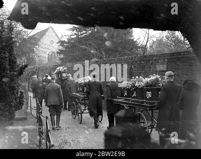 Processione funebre a St Mary Cray. 1934 Foto Stock