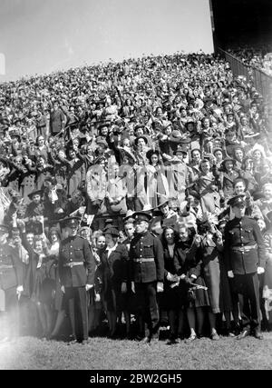 Il giro reale del Canada e degli Stati Uniti da re Giorgio VI e la Regina Elisabetta nel 1939 Foto Stock