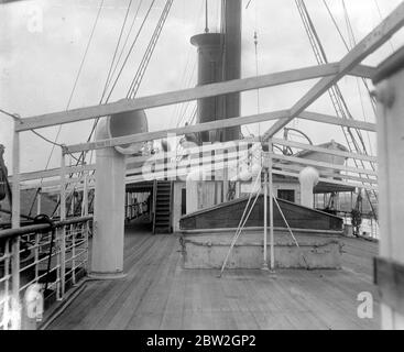 Lo yacht del Kaiser il Meteore. 3 giugno 1919 Foto Stock