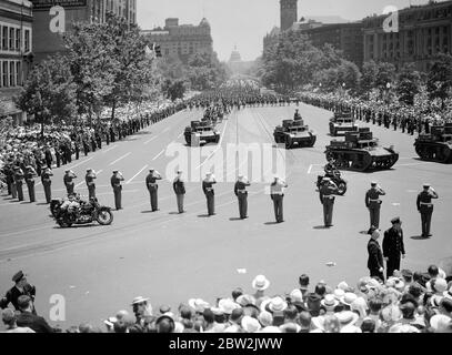 Il giro reale del Canada e degli Stati Uniti da re Giorgio VI e la Regina Elisabetta - 1939 Foto Stock