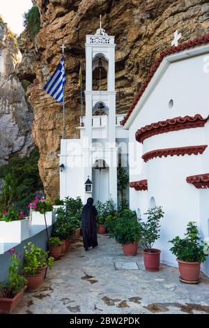 Il monastero di San Nicola di Syntza a Tsakonia, Peloponneso, Grecia. Foto Stock