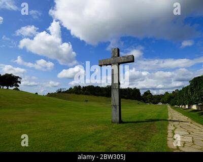 Patrimonio mondiale dell'UNESCO Skogskyrkogården, Stoccolma, Sweeden Foto Stock