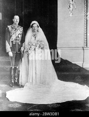 Matrimonio reale. HRH Principe Enrico, Duca di Gloucester e Lady Alice Montagu Douglas Scott 6 novembre 1935 12 novembre 1935 Foto Stock