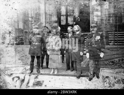 Pranzo del duca e della duchessa di York con il presidente francese . 2 dicembre 1935 Foto Stock