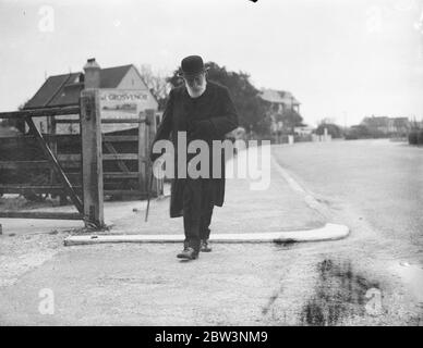 Morto il più vecchio ufficiale dell'esercito britannico . Tenente colonnello di cotone Edwin Theobald . 30 novembre 1935 Foto Stock