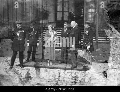 Pranzo del duca e della duchessa di York con il presidente francese . 2 dicembre 1935 Foto Stock