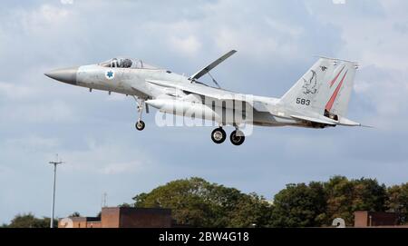 MDD F-15C Eagle, 583, di 133 Sqn, forza aerea israeliana a RAF Waddington durante l'Esercito Cobra Warrior, Waddington, Regno Unito, 4 settembre 2019. Foto Stock