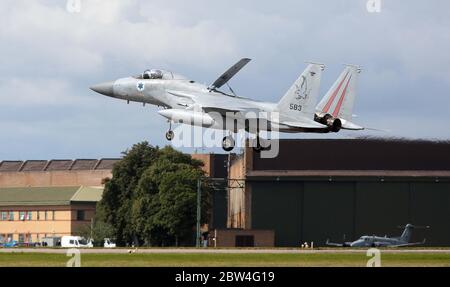 MDD F-15C Eagle, 583, di 133 Sqn, forza aerea israeliana a RAF Waddington durante l'Esercito Cobra Warrior, Waddington, Regno Unito, 4 settembre 2019. Foto Stock