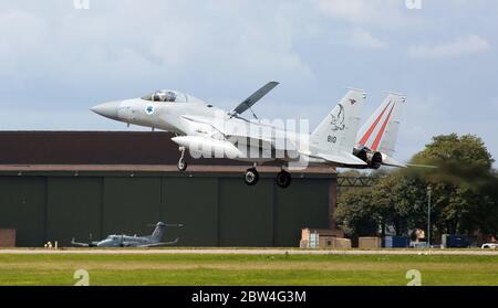 MDD F-15C Eagle, 810 anni, della 133 Sqn, forza aerea israeliana a RAF Waddington durante la Excercise Cobra Warrior, Waddington, Regno Unito, 4 settembre 20 Foto Stock