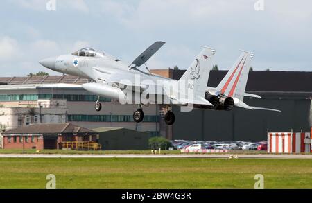 MDD F-15C Eagle, 810 anni, della 133 Sqn, forza aerea israeliana a RAF Waddington durante la Excercise Cobra Warrior, Waddington, Regno Unito, 4 settembre 20 Foto Stock