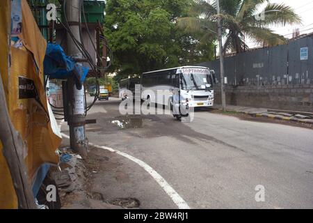 Strade vuote durante il periodo di blocco corona . Foto Stock