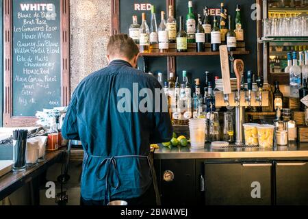 Juliette, ristorante francese a Williamsburg, Brooklyn Foto Stock