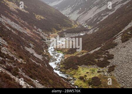 Liza Beck in Gasgale Gill, nel Lake District inglese Foto Stock