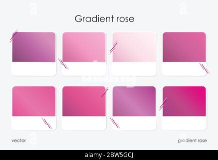 Set di sfondi colorati, sfumatura. Per banner Web, app, poster. Illustrazione Vettoriale