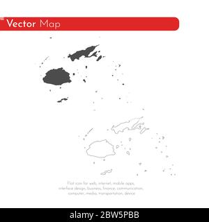 Mappa vettoriale Figi. Illustrazione vettoriale isolata. Nero su sfondo bianco. Illustrazione EPS 10. Illustrazione Vettoriale