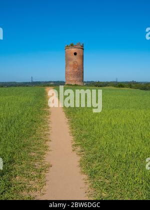 Sentiero a Wilders Folly, Tilehurst, Reading, Berkshire, Inghilterra, Regno Unito, GB. Foto Stock