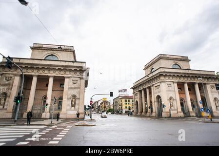 Milano. Italia - 21 Maggio 2019: Porta Venezia a Milano. Porta Venezia. Foto Stock