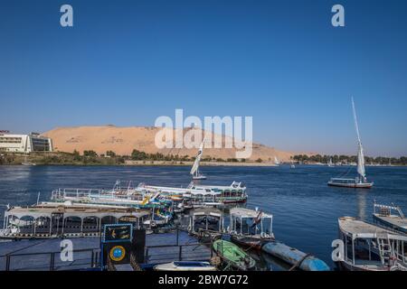 The Nile River in Egypt Stock Photo