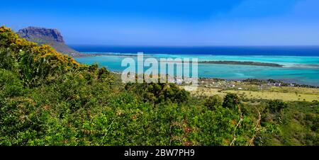 Il punto panoramico le morne Tamarin si trova nel Parco Nazionale delle Gole del Fiume Nero, Mauritius Foto Stock