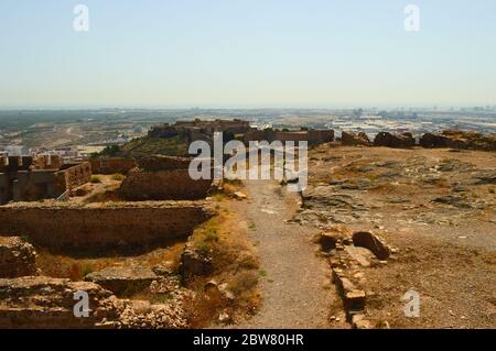 Castello Sagunto nella Comunità di Valencia Foto Stock