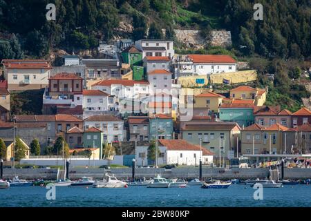 Estuario del fiume Douro a Porto, Portogallo Foto Stock