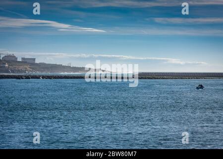 Estuario del fiume Douro a Porto, Portogallo Foto Stock