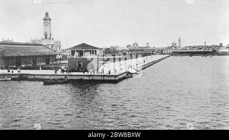 Il porto principale di Veracruz del Messico 29 settembre 1926 Foto Stock