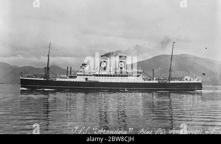 Arandora Blue Star Line (1920) Ltd. 24 giugno 1927 Foto Stock