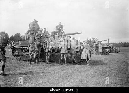 Grande esercito meccanico sulla pianura di Salisbury . 19 agosto 1927 Foto Stock