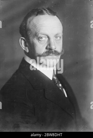 Conte Bernstorff , Ambasciatore tedesco a Washington . 1912 Foto Stock