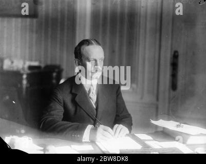 Conte Bernstorff , Ambasciatore tedesco a Washington . 1912 Foto Stock