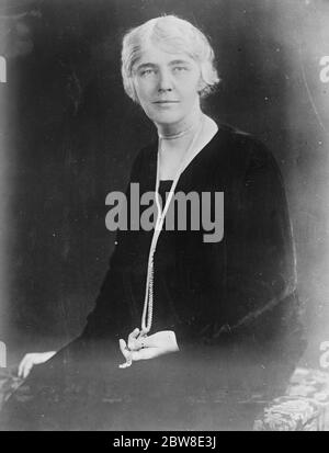 Hoover (Lou Henry Hoover ), moglie del Presidente Hoover. 1928 Foto Stock