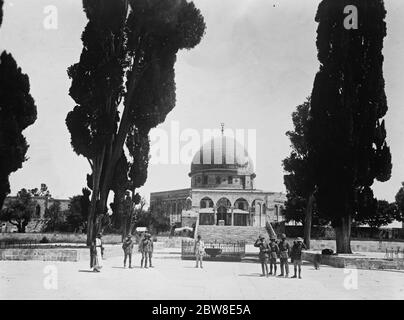 Moschea di Omar , Gerusalemme . Settembre 1929 Foto Stock