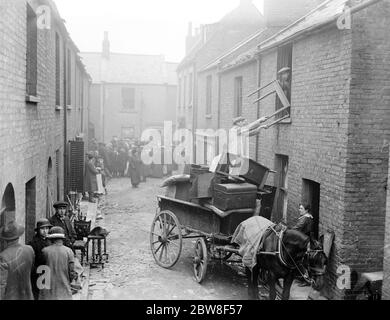 Air raid su Kings Lynn . Foto Stock